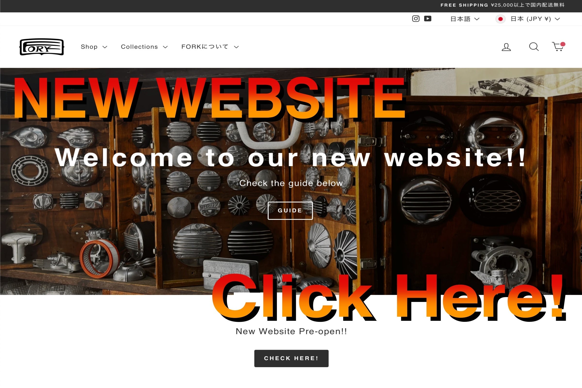 New Website Pre-open